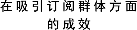 在吸引订阅群体方面的成效