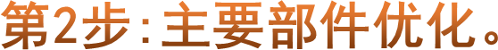 第2步:主要部件优化。