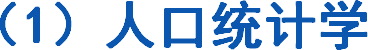 （1）人口统计学